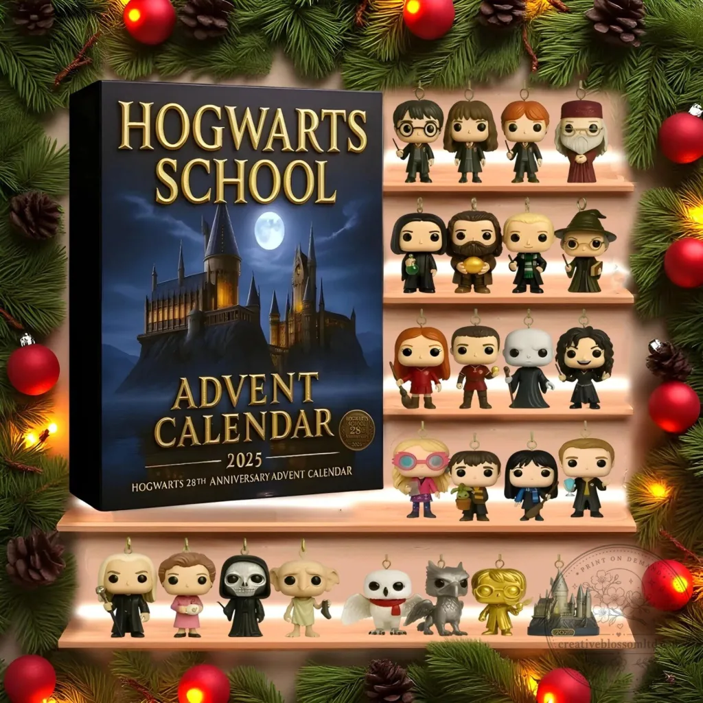Hogwarts School 2025 Advent Calendar with Harry Potter Character Ornaments Hogwarts School 2025 Advent Calendar with Harry Potter Character Ornaments