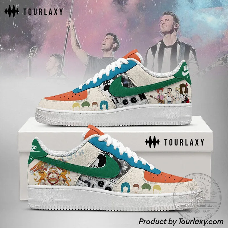 Queen Band Music Group Rock and Roll Air Force 1 Style Shoes