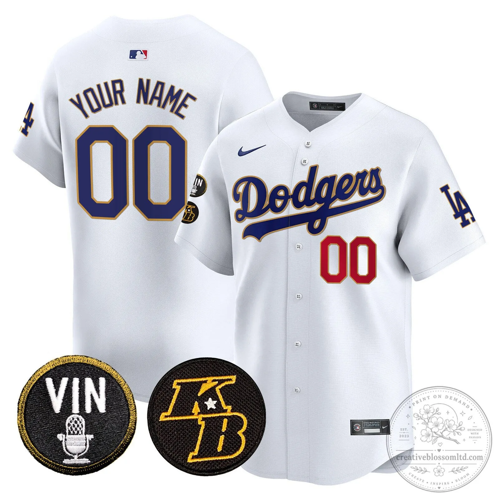 Los Angeles Dodgers Black Gold Trim Vapor Premier Limited Custom Baseball Jersey 17 Los Angeles Dodgers Black Gold Trim Vapor Premier Limited Custom Baseball Jersey