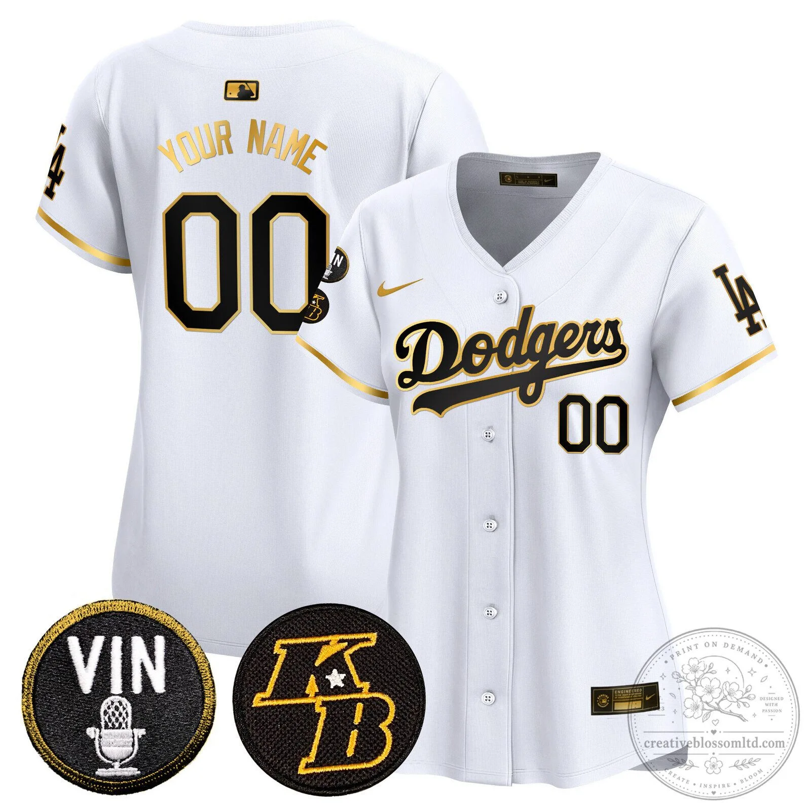 Los Angeles Dodgers Black Gold Trim Vapor Premier Limited Custom Baseball Jersey 22 Los Angeles Dodgers Black Gold Trim Vapor Premier Limited Custom Baseball Jersey