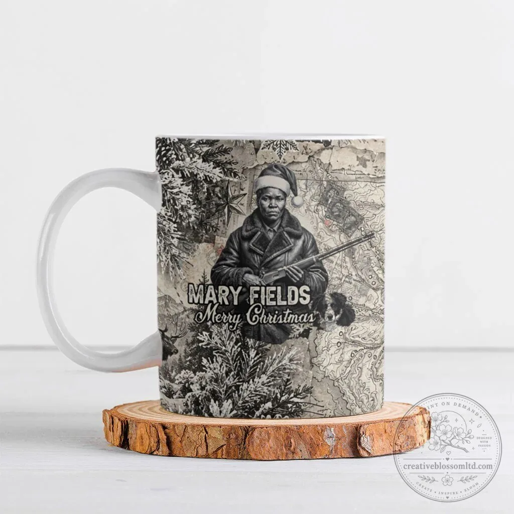 Mary Fields Merry Christmas Stagecoach Mary Vintage Western Mail Carrier Ceramic Mug