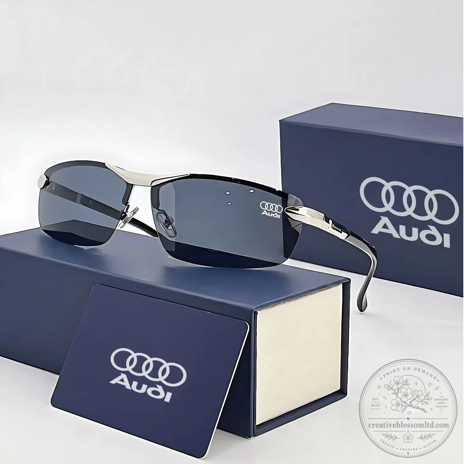 Audi Sport Design Polarized Men's Sunglasses with UV Protection