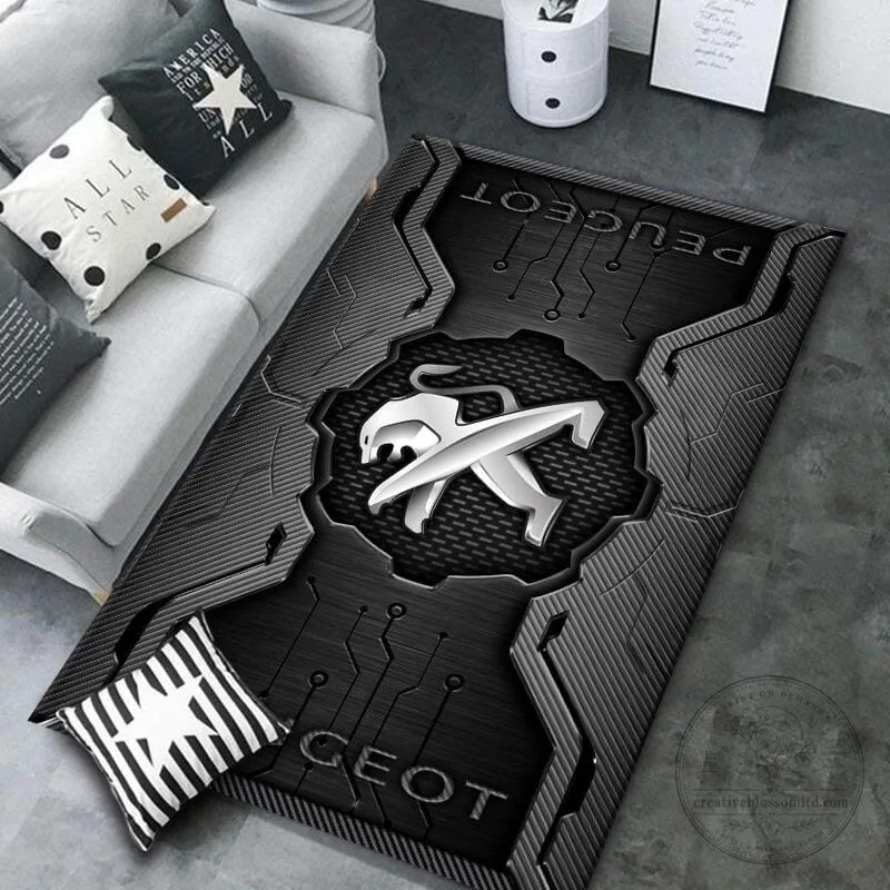 Peugeot Car Logo Red And Black Circuit Board Design Area Rug 16 Peugeot Car Logo Red And Black Circuit Board Design Area Rug