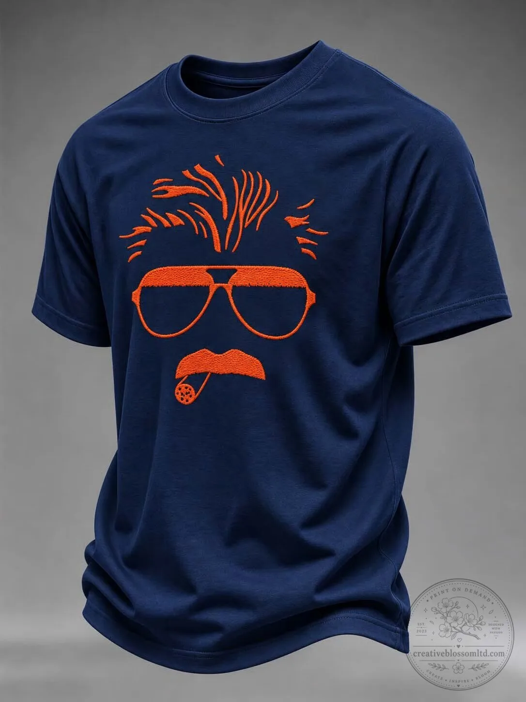 Tom Selleck Magnum P.I. Moustache and Sunglasses Graphic T-Shirt 5 Tom Selleck Magnum P.I. Moustache and Sunglasses Graphic T-Shirt