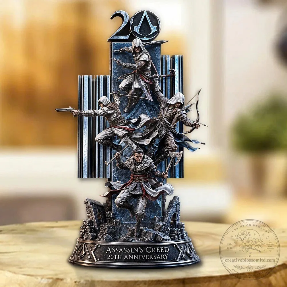 Assassin's Creed 20th Anniversary Custom Shape Acrylic Plaque Collectible 3 Assassin
