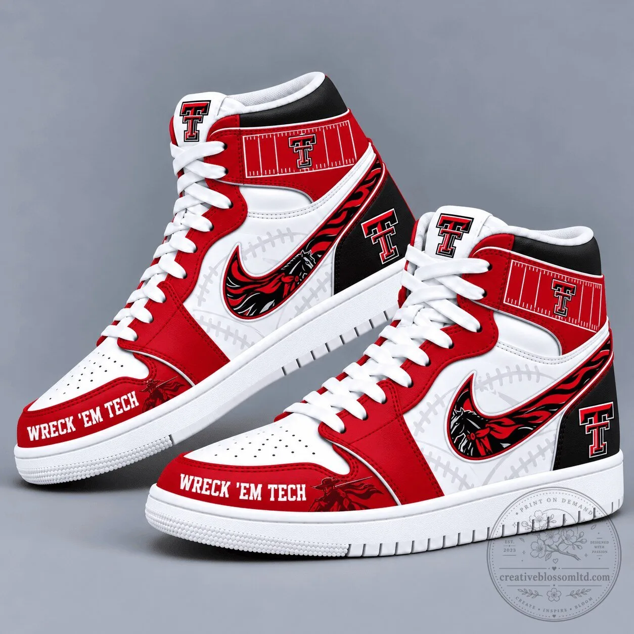 Texas Tech Red Raiders Team Spirit High-Top Sneakers