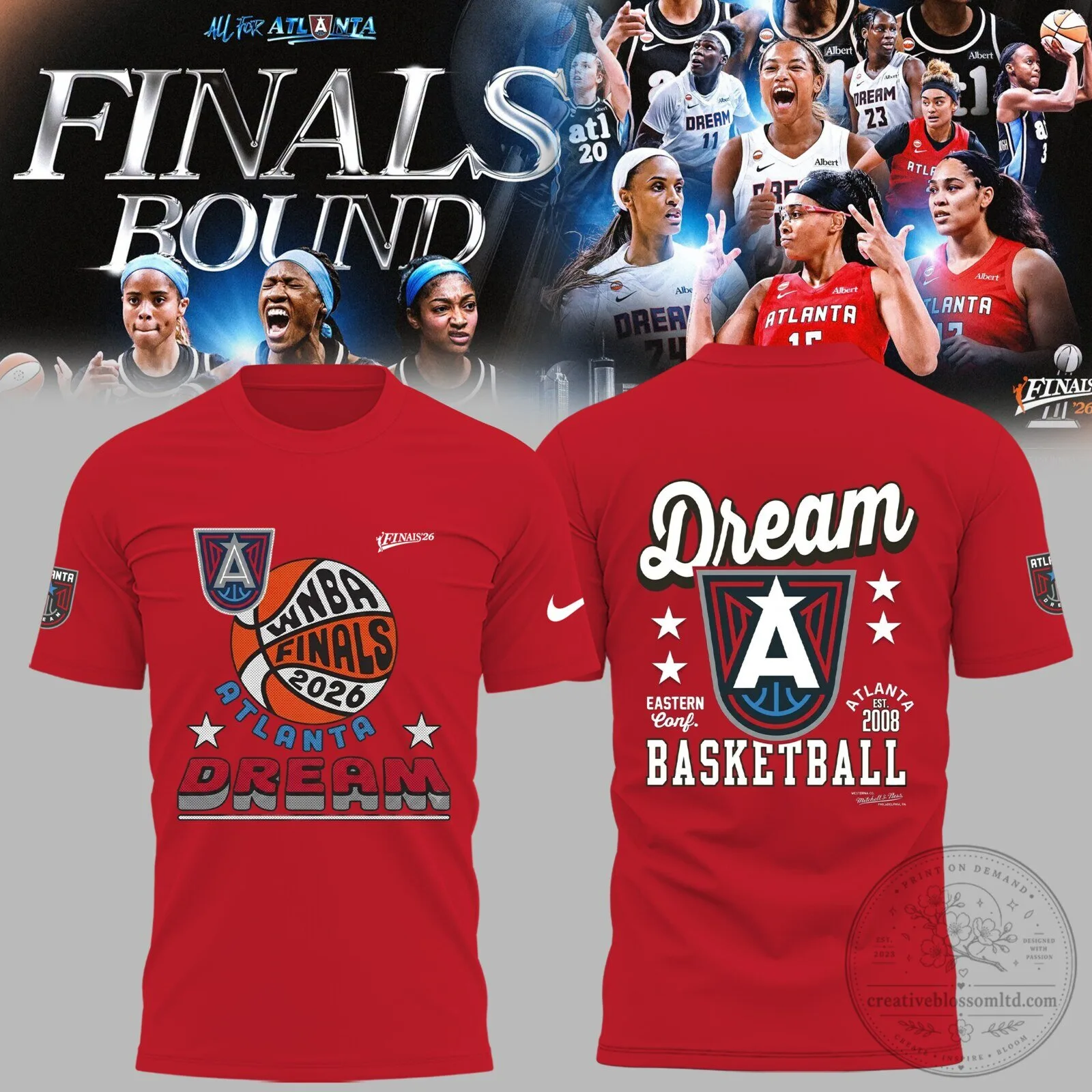 Atlanta Dream WNBA Finals 2026 Eastern Conference Basketball T-Shirt 2 Atlanta Dream WNBA Finals 2026 Eastern Conference Basketball T-Shirt