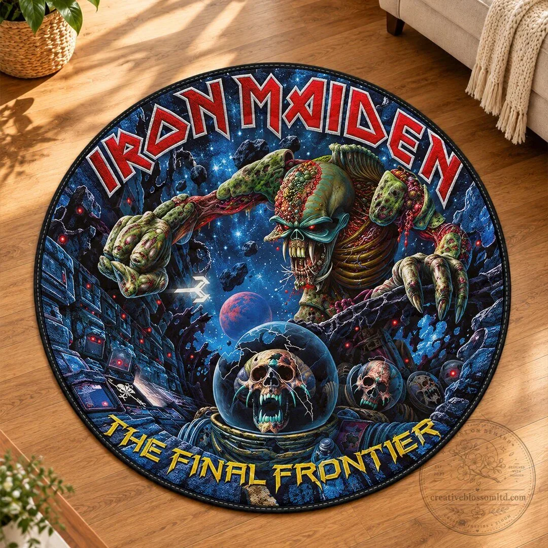 Iron Maiden The Final Frontier Album Art Round Rug