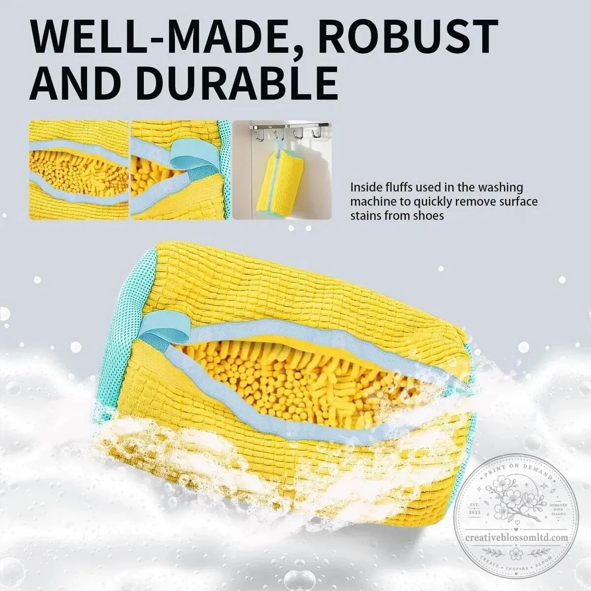 Shoe Washing Bag for Sneakers and Footwear, Machine Washable Laundry Bag 15 Shoe Washing Bag for Sneakers and Footwear, Machine Washable Laundry Bag