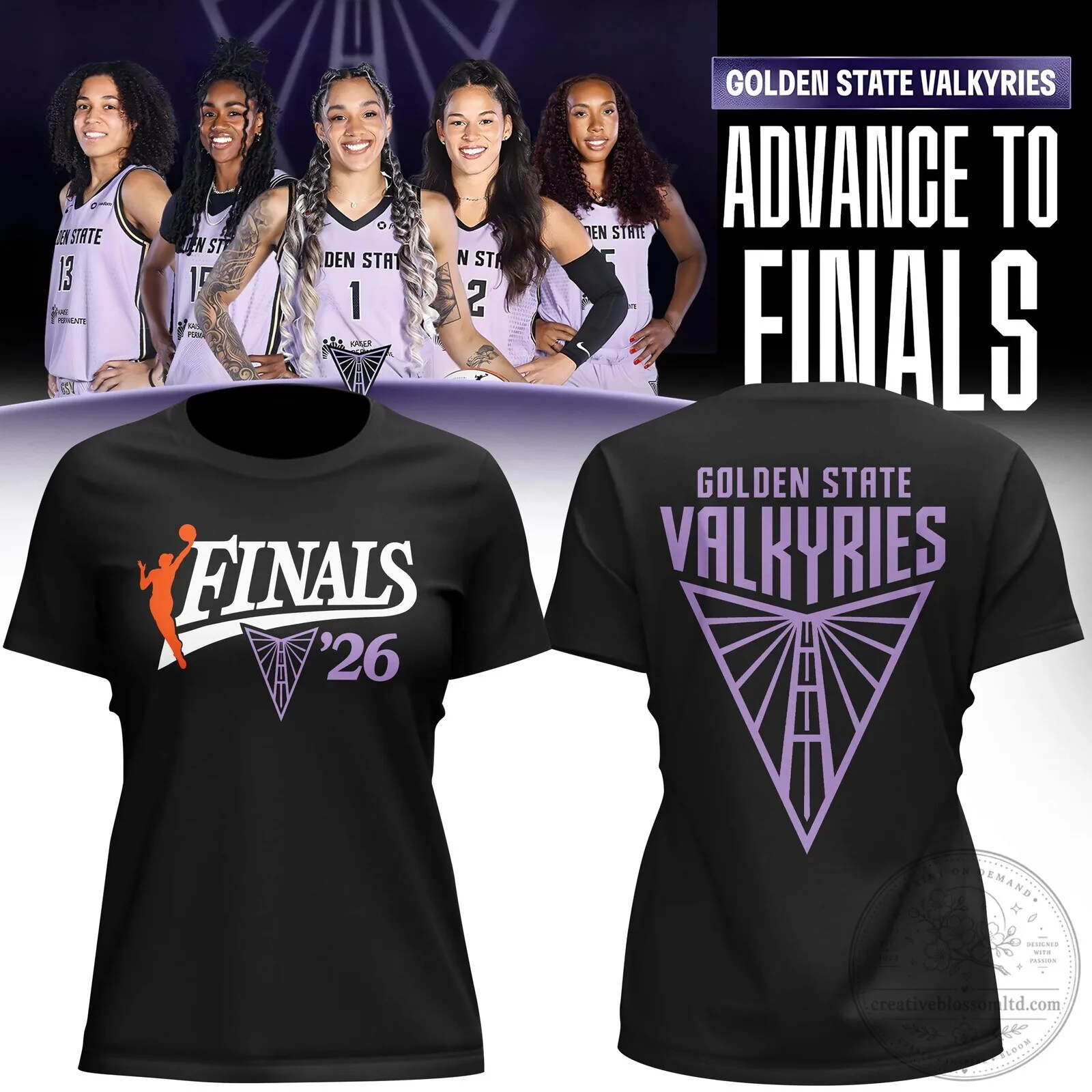 Golden State Valkyries Advance To Finals 2026 Black Women’s T-Shirt