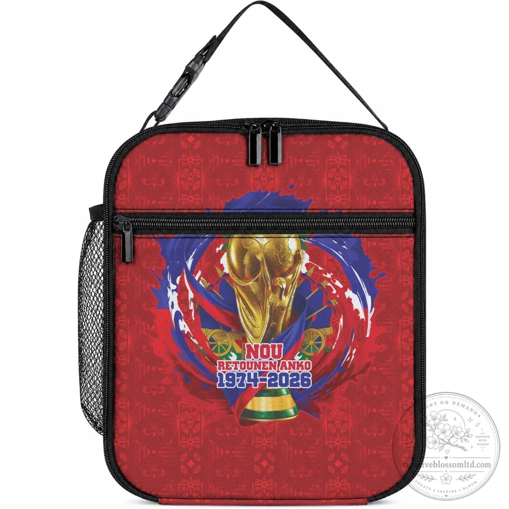 Haiti Grenadiers Alaso Nou Retounen Anko 1974-2026 Insulated Lunch Bag