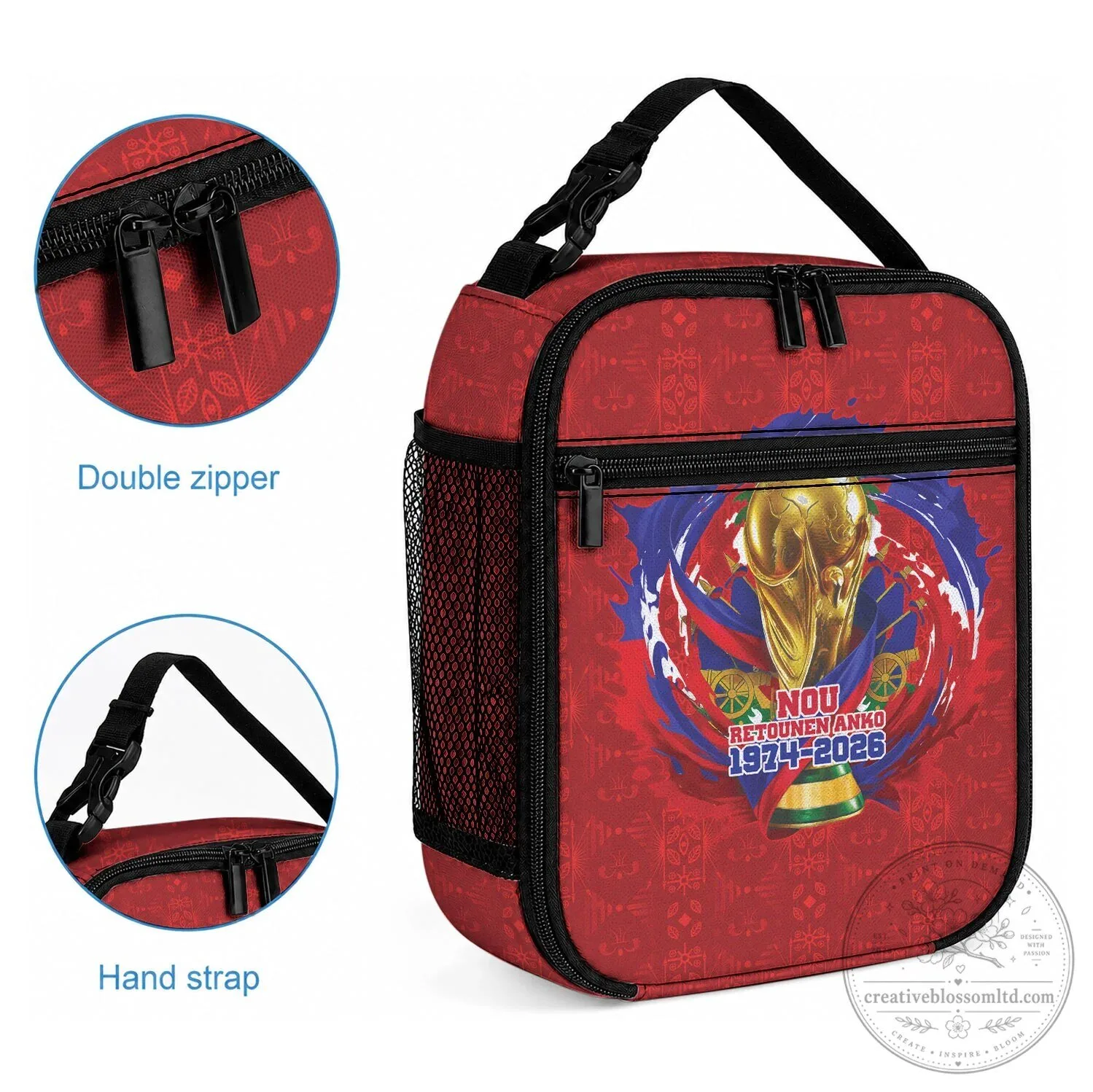 Haiti Grenadiers Alaso Nou Retounen Anko 1974-2026 Insulated Lunch Bag 8 Haiti Grenadiers Alaso Nou Retounen Anko 1974-2026 Insulated Lunch Bag