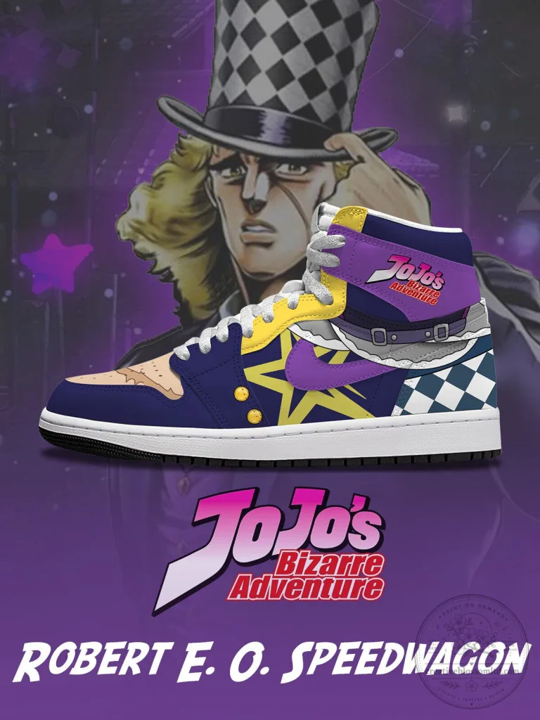 Robert E. O. Speedwagon JoJo's Bizarre Adventure High-Top Sneakers