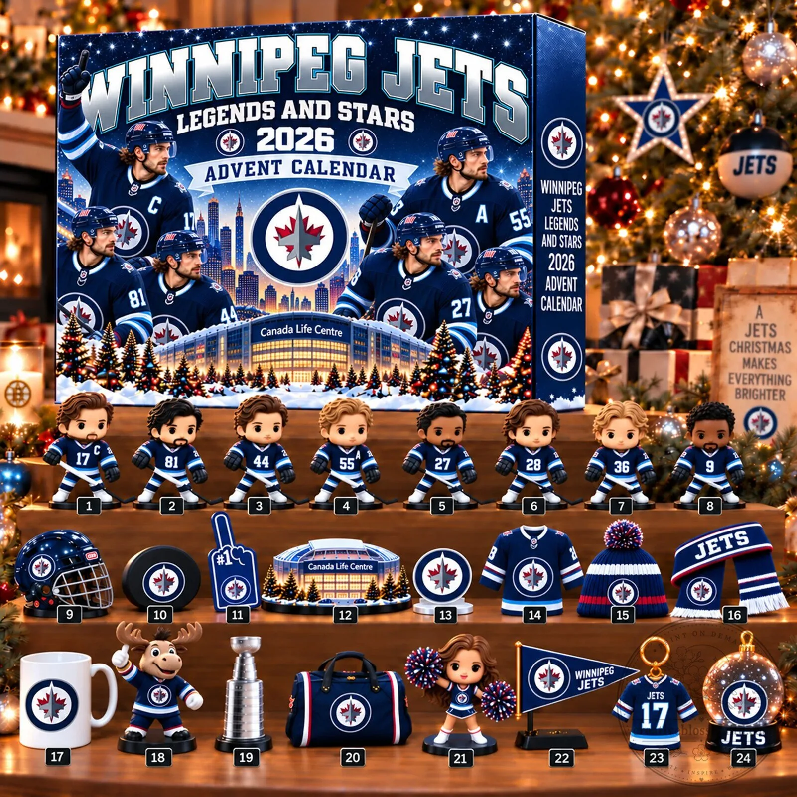 Winnipeg Jets Legends and Stars 2026 Christmas Advent Calendar
