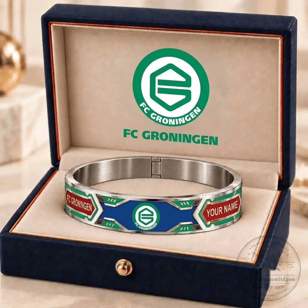 FC Groningen Eredivisie Personalized Stainless Steel Bracelet