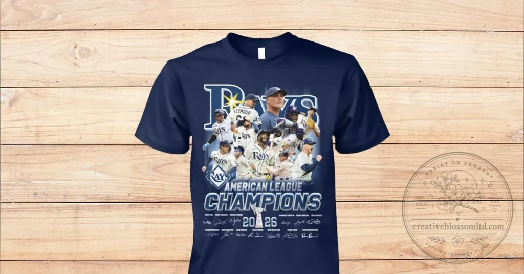 Tampa Bay Rays American League Champions 2020 Baseball Team Fan T-Shirt