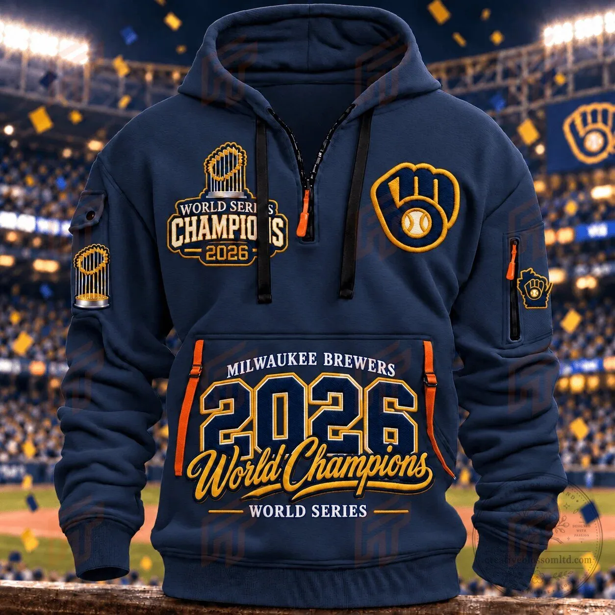 Milwaukee Brewers 2026 World Series Champions Baseball Fan Hoodie