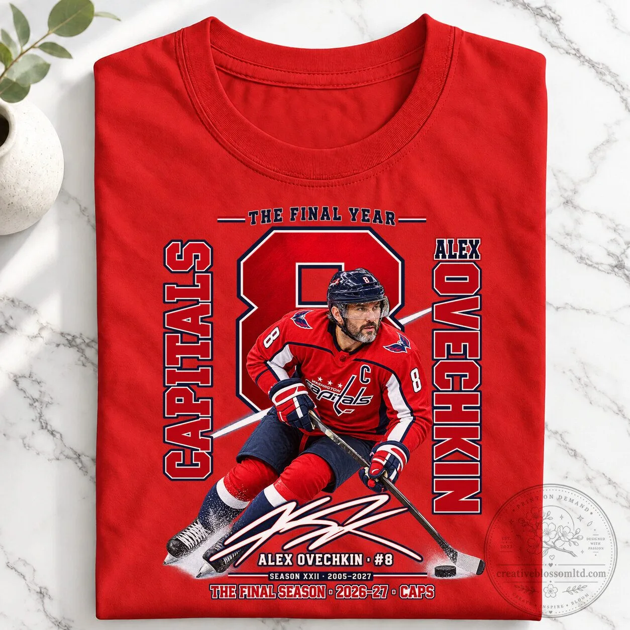 Alex Ovechkin Washington Capitals The Final Year Hockey Fan T-Shirt 5 Alex Ovechkin Washington Capitals The Final Year Hockey Fan T-Shirt