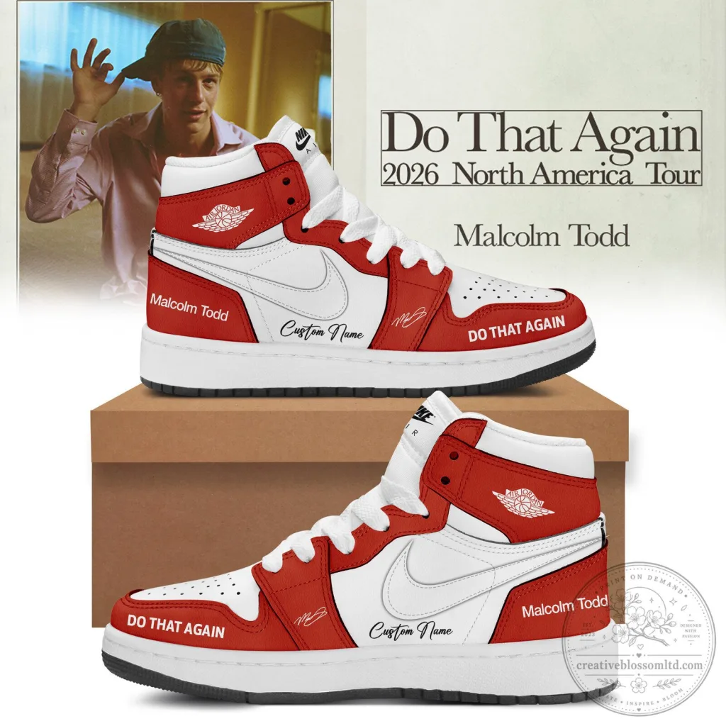 2026 North America Tour High Top Shoes by Malcolm Todd - Do That Again 2026 North America Tour High Top Shoes by Malcolm Todd - Do That Again