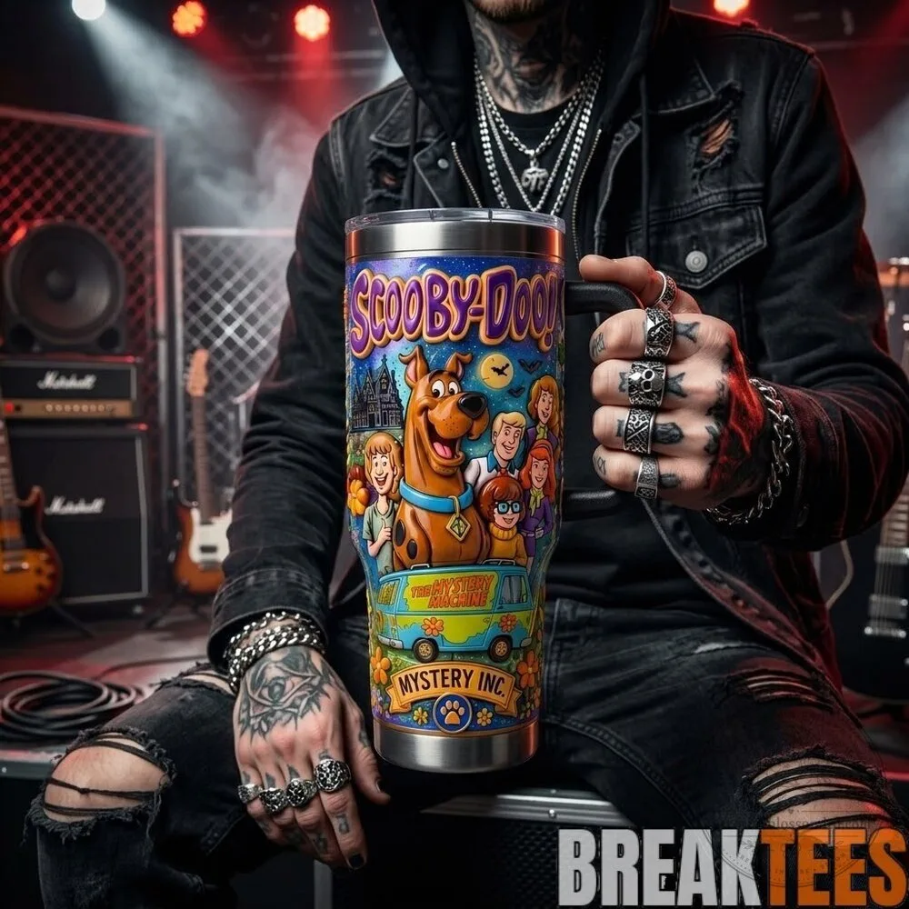 Scooby-Doo Mystery Incorporated Cartoon Characters Insulated Tumbler with Handle 6 Scooby-Doo Mystery Incorporated Cartoon Characters Insulated Tumbler with Handle