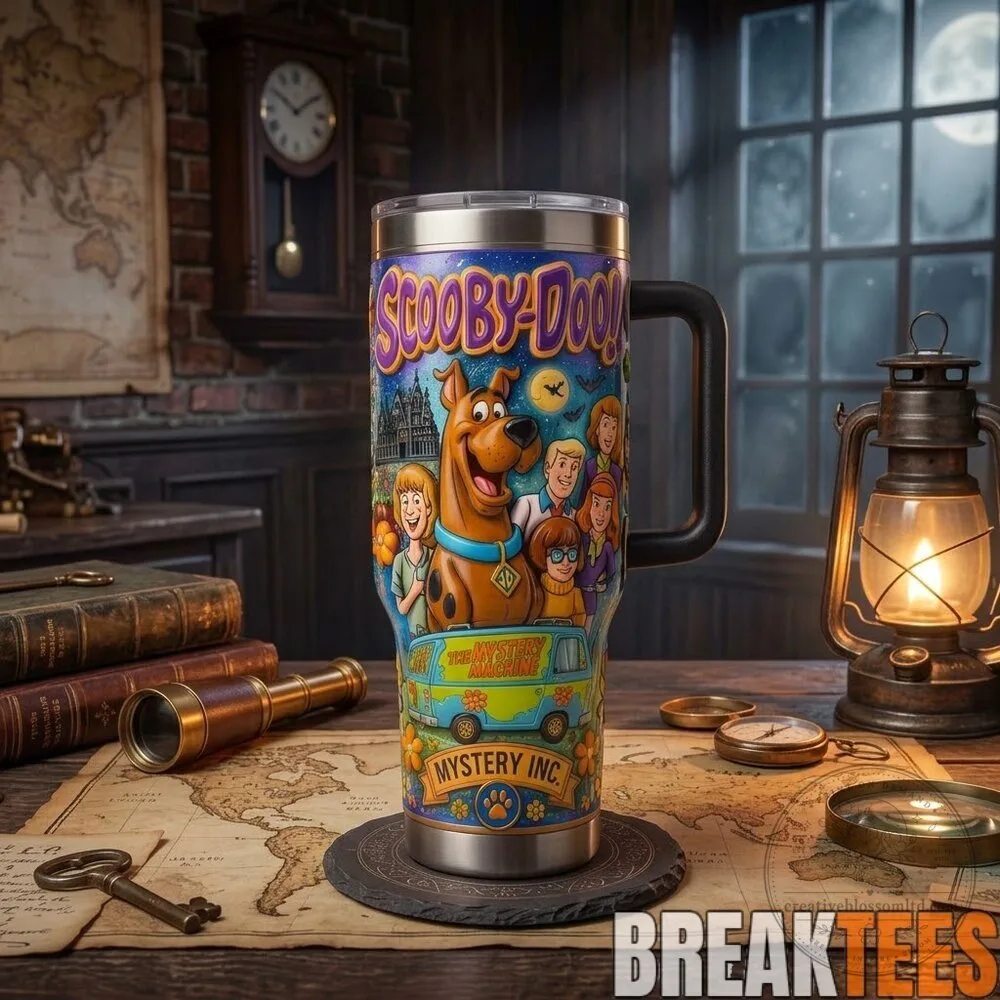 Scooby-Doo Mystery Incorporated Cartoon Characters Insulated Tumbler with Handle 7 Scooby-Doo Mystery Incorporated Cartoon Characters Insulated Tumbler with Handle