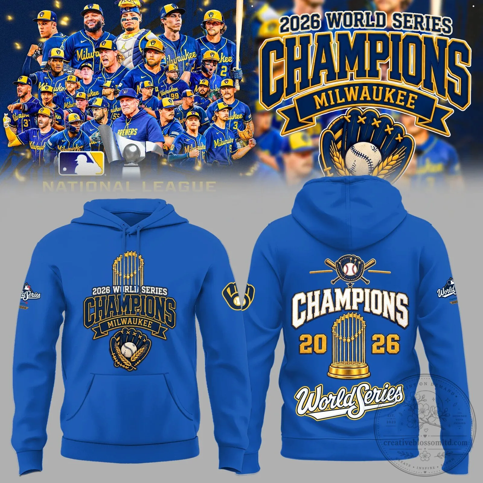 Hoodie for Milwaukee Brewers Fans Celebrating 2026 World Series Championship