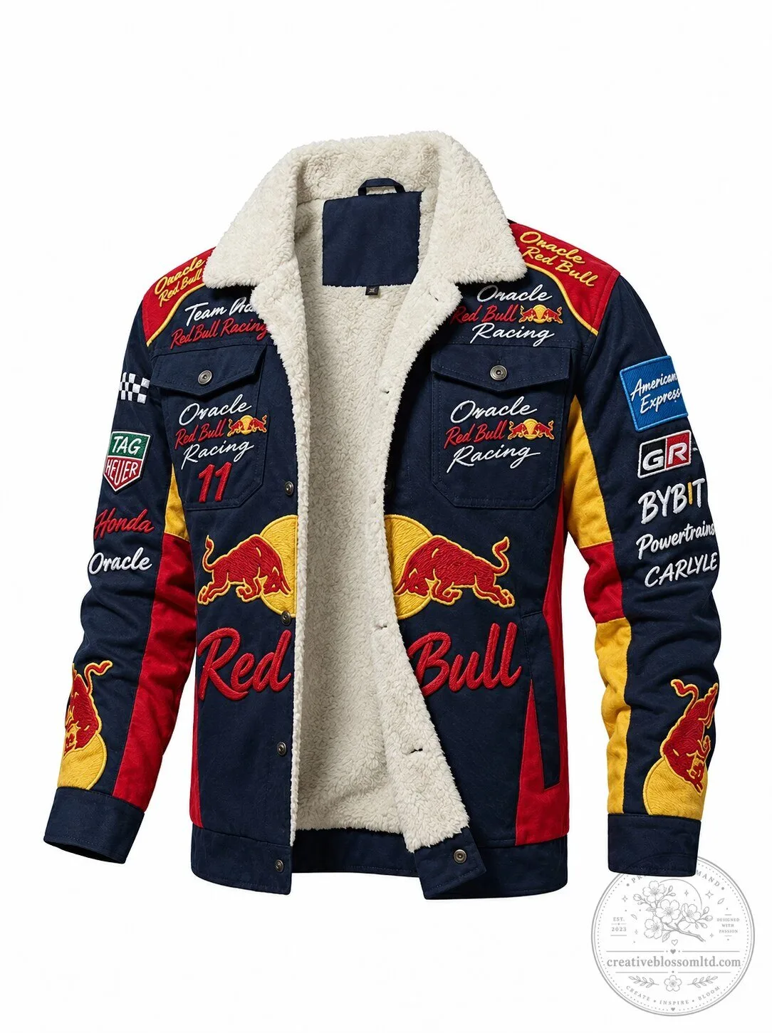 Red Bull Racing Formula 1 Team Sherpa Lined Trucker Jacket