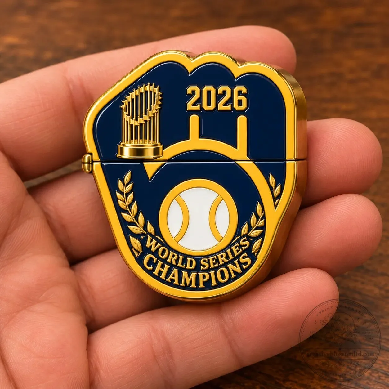 Milwaukee Brewers 2026 World Series Champions Baseball Glove Zippo Lighter