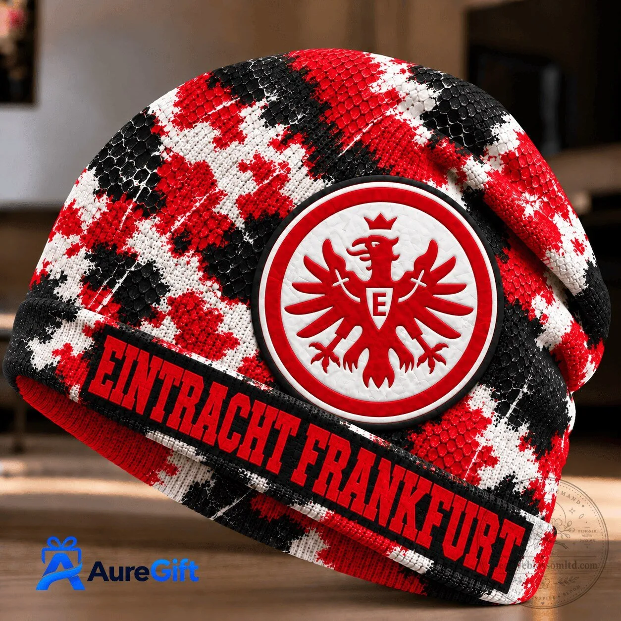 Eintracht Frankfurt Bundesliga Matchday Personalized Name Beanie Hat 3 Eintracht Frankfurt Bundesliga Matchday Personalized Name Beanie Hat